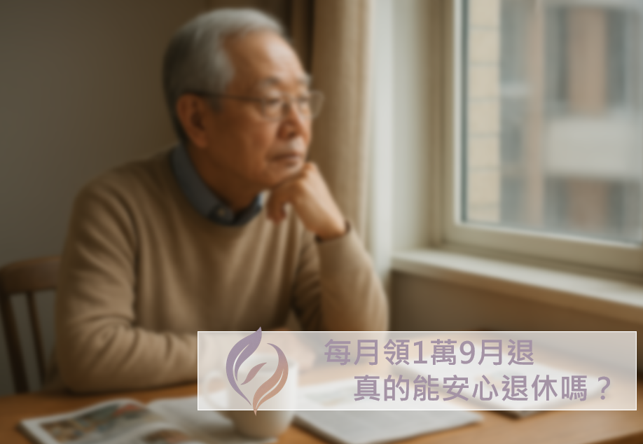 退休現實：每月領1萬9月退，真的能安心退休嗎？