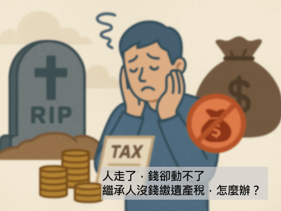 人走了,錢卻動不了:繼承人沒錢繳遺產稅,怎麼辦?