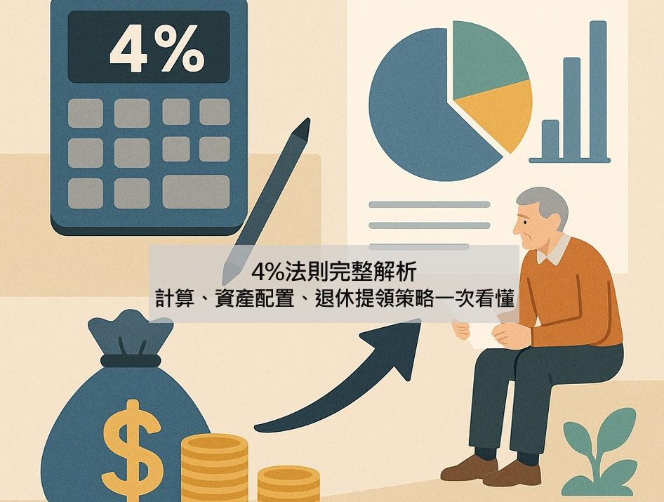 4%法則完整解析：計算、資產配置、退休提領策略一次看懂！