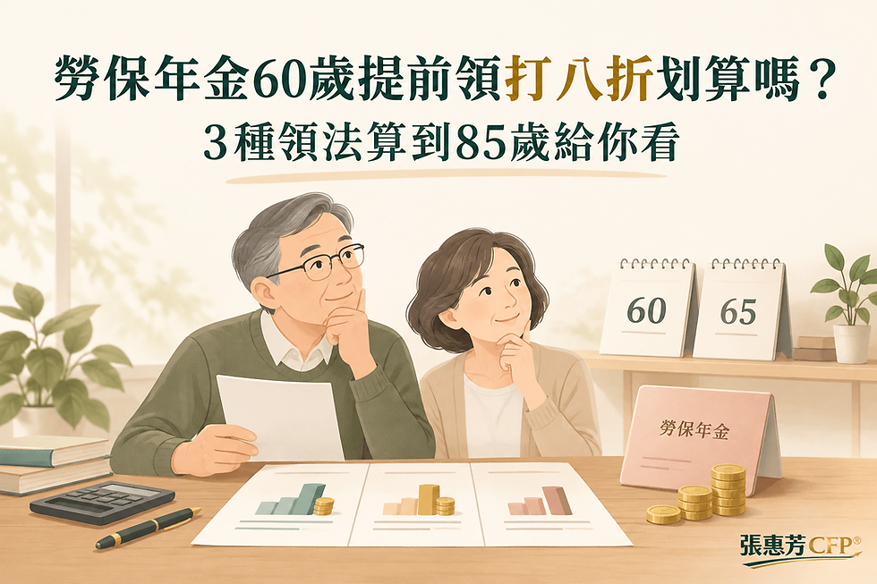 勞保年金幾歲領最划算?60歲打八折提早領划算嗎?
