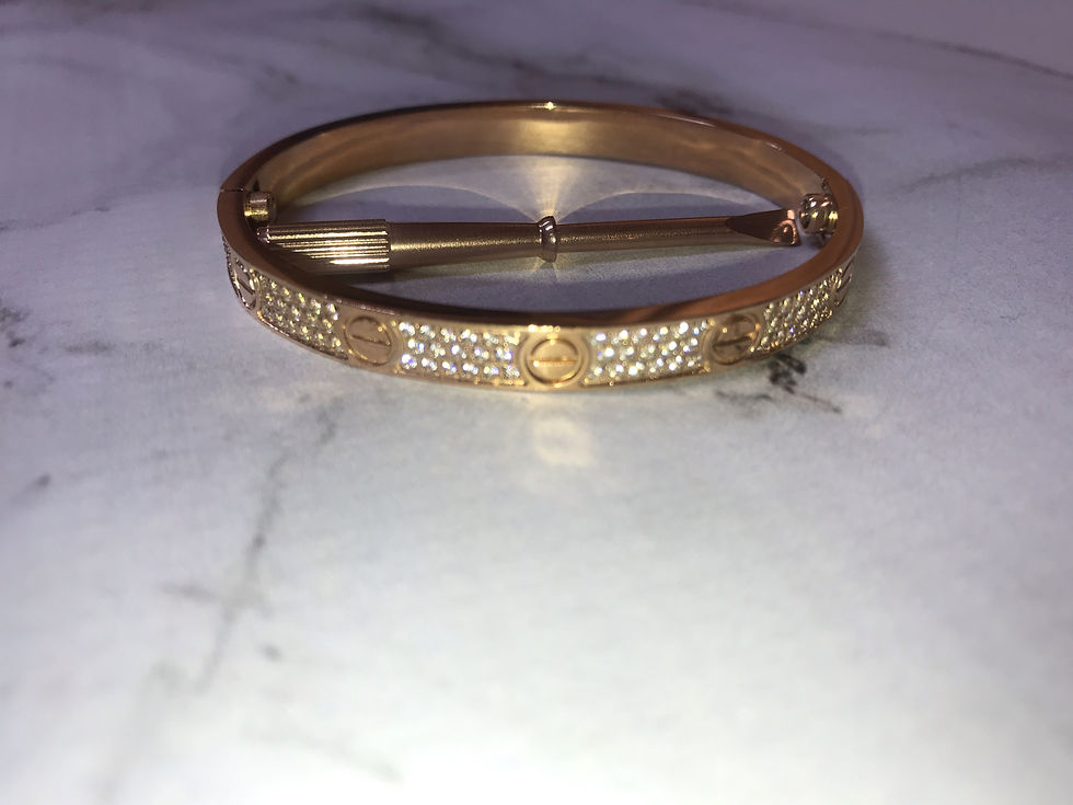 Thumbnail: Signature Bedazzled Screw Bangle