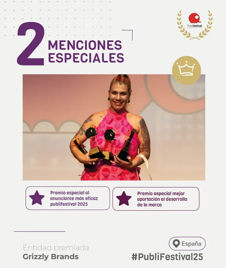 Nominación de Grizzly Brands al FIAP 2025 Festival Iberoamericano de la Creatividad