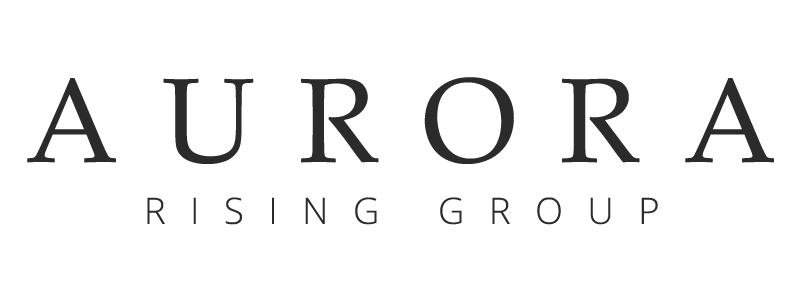 Logo de Aurora Rising Group cliente corporativo de Grizzly Brands en proyectos de branding estratégico