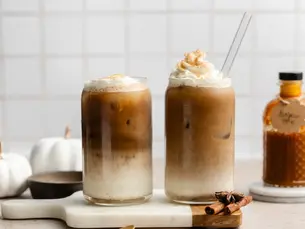 A Quick Hazelnut Milk Spiced Pumpkin Latte
