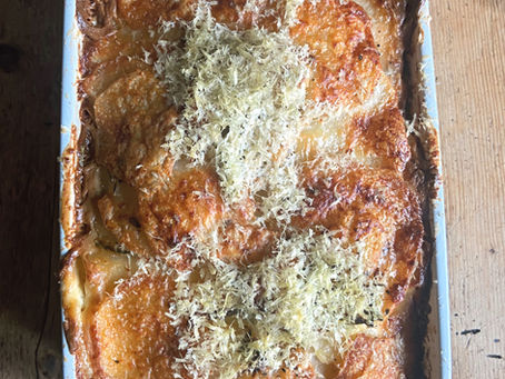 Kohlrabi & Potato Dauphinoise