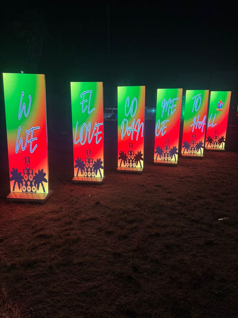 Our LED Banners at We Love Dancehall