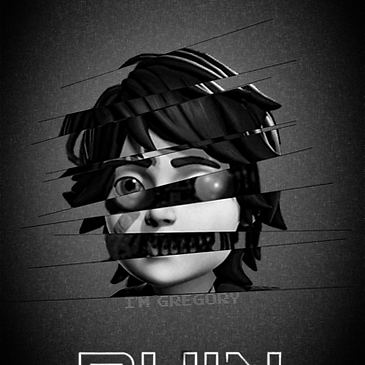 FNAFgregoryPosterTITLESgrey.png