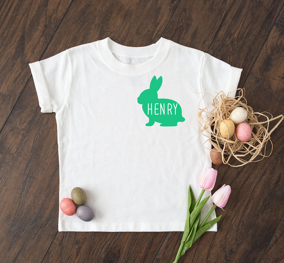 Personalised Easter Bunny T-shirt With Name