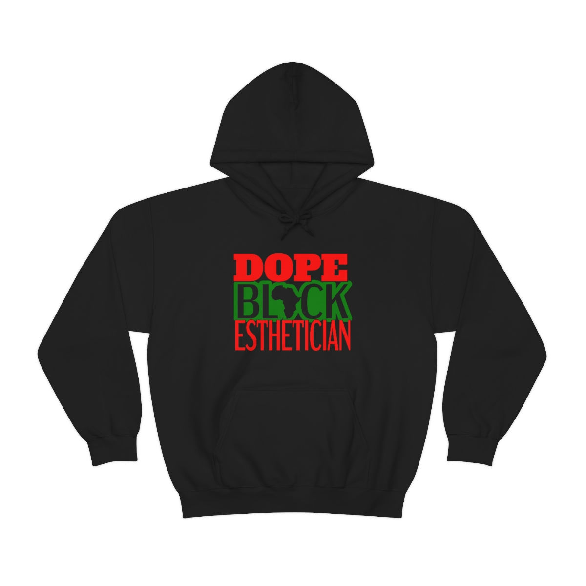 Dope Black Esthetician Hooded Sweatshirt