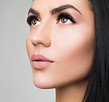 Beautiful Fashion Luxury Makeup, long eyelashes, perfect skin facial make-up Beauty Brunet