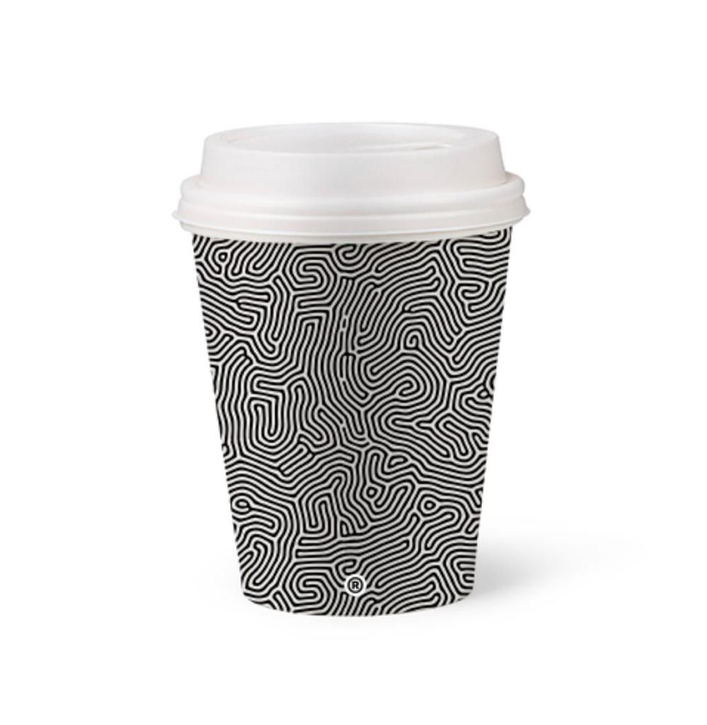 כוס נייר מידה 8B בעיצוב ייחודי מסדרת אלון – כוס קרטון חד פעמית לשתייה חמה 200 מ״ל (8 oz) – ארוזה 1,000 יח׳ לשימוש עסקי וטייק