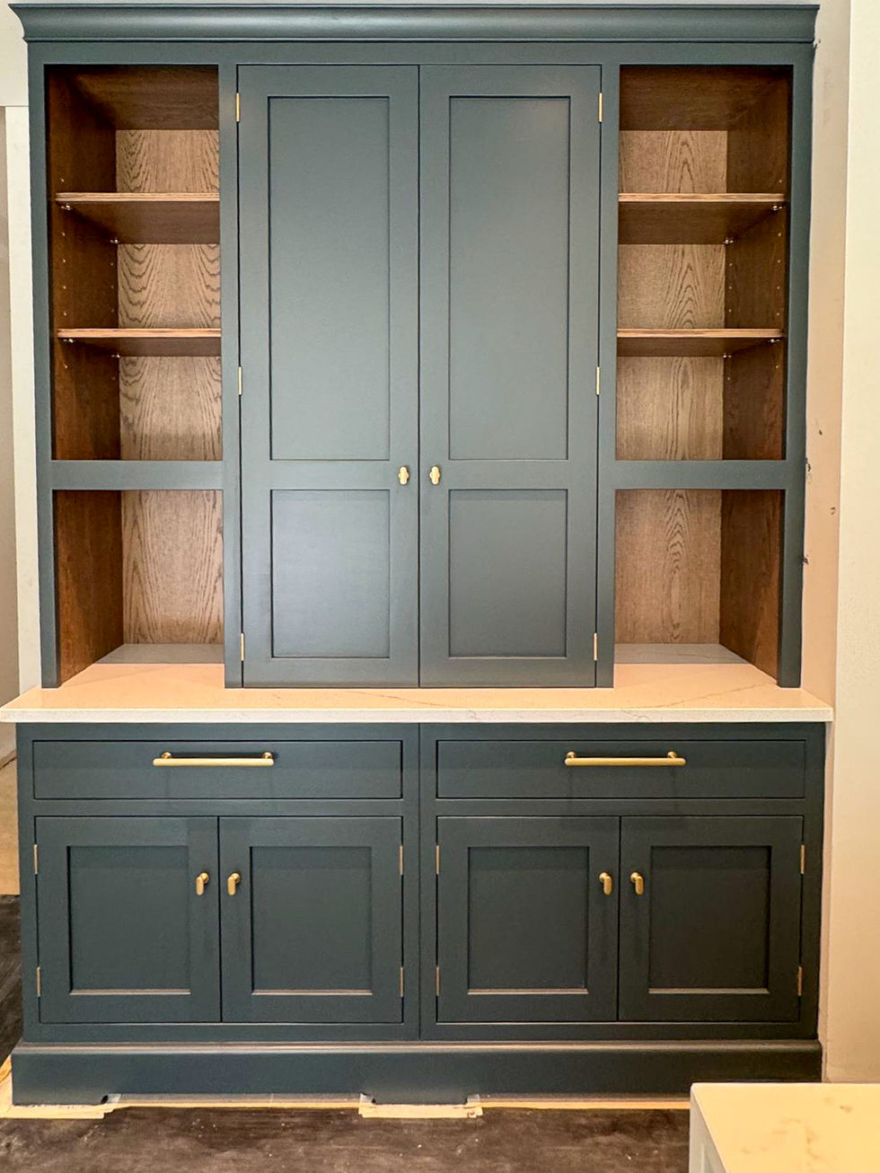 Hand-painted kitchen cabinets