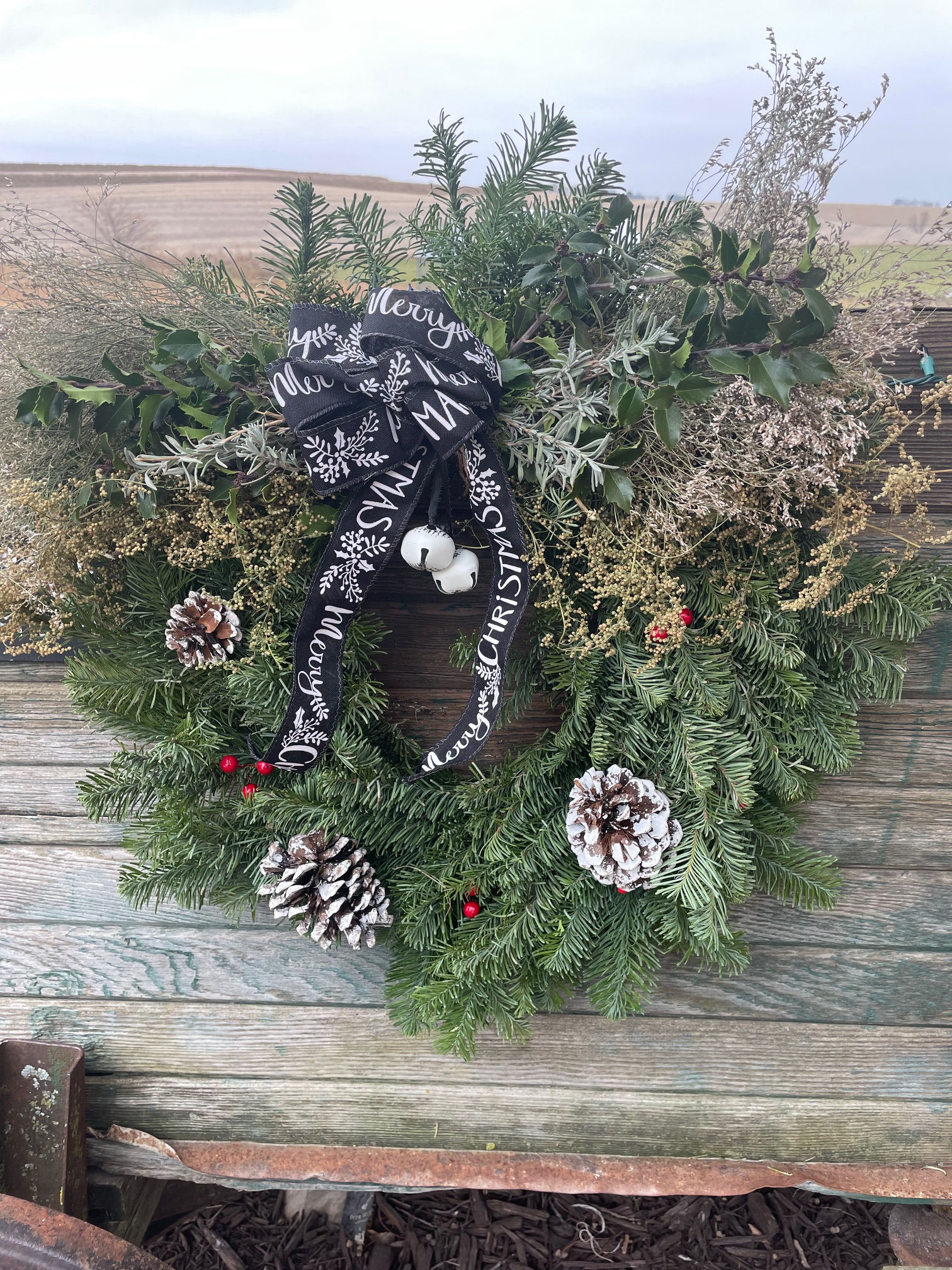 Fresh green wreath