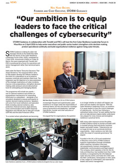 Bizweek (Sunday 22 March 2026) – Full-page feature quoting Neil Hare-Brown, STORM Guidance.