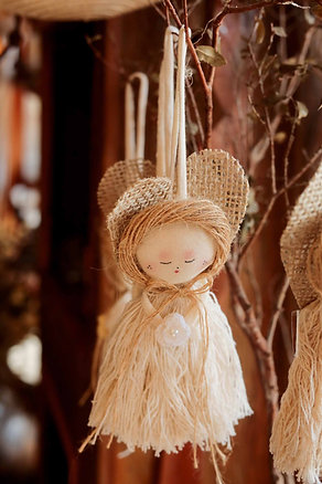 Anjinho feito de linhas