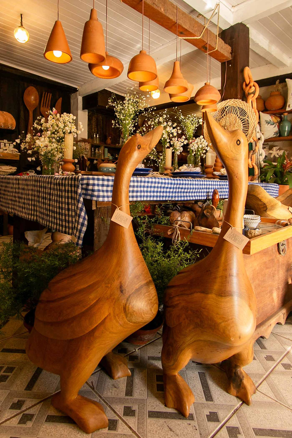 Miniatura: Ganso de madeira