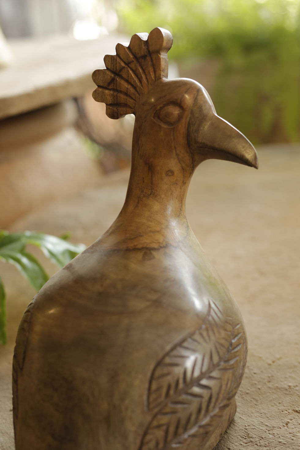Miniatura: Escultura pássaro - Pavão