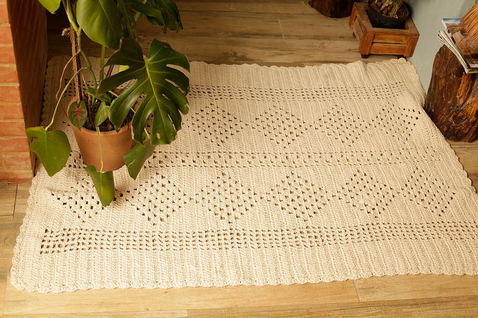 Miniatura: Tapete Crochê - retangular