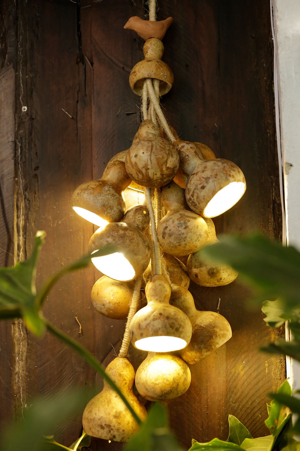 Miniatura: Luminária pendente - penca de cabaças