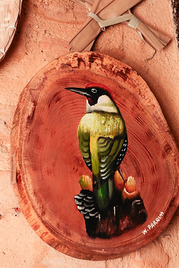 Quadro madeira Pica-pau-verde