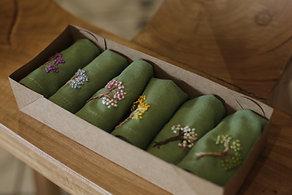 Kit guardanapo - ipê - linho verde