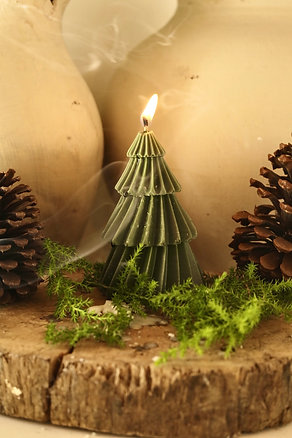 Vela árvore de natal - verde