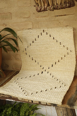 Tapete de sisal cru médio