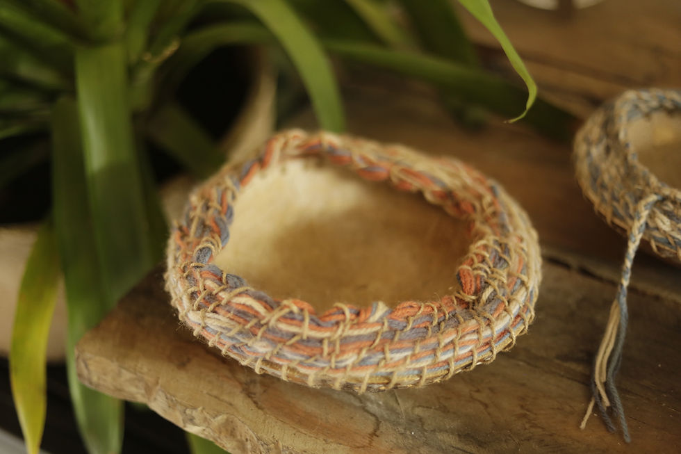 Miniatura: Bowl cabaça - laranja e azul
