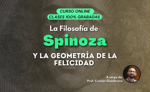 Portada del curso sobre la filosofía de Spinoza