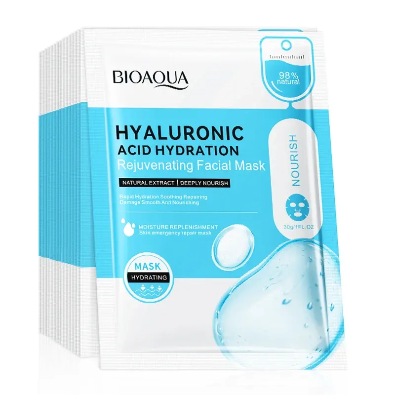 Hyaluronic Acid Hydration Face Mask – 10 Pack