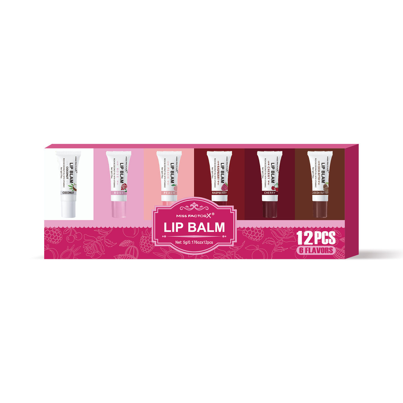 Hydrating Lip Balm Collection – 12 Piece Set