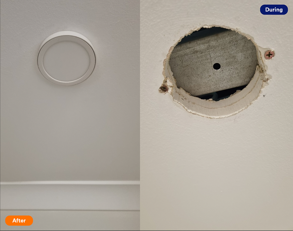 Light Fitting Repair Fire Rated Gyprock