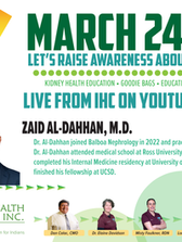 IHC CKD Kidney Awareness Event - March 24, 2023