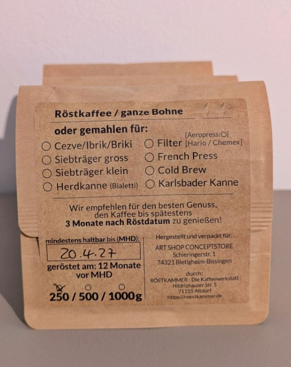 Miniaturbild: ART SHOP Costa Rica El Bueyerito - Filterkaffee ganze Bohne 250g