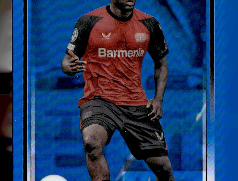 2024-25 Topps Chrome UCC #54 Victor Boniface Blue Refractor #/150