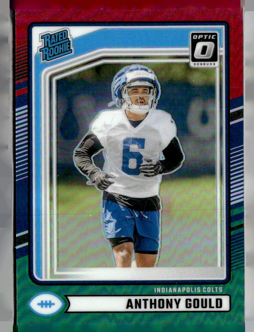 2024 Donruss #363 Anthony Gould Optic Rated Rookies Preview Red and Green