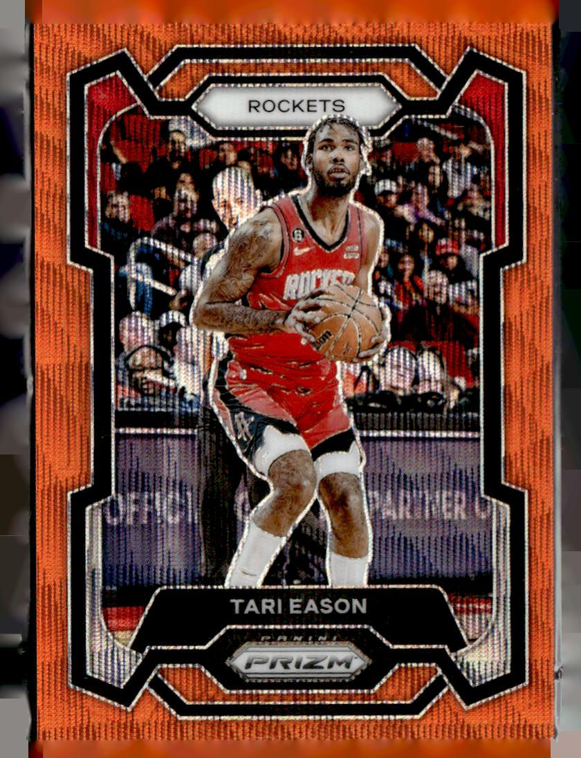 2023-24 Panini Prizm #28 Tari Eason Prizms Orange Wave #/60