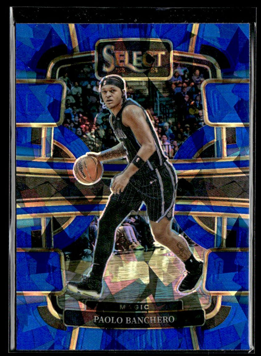 2023-24 Panini Select #31 Paolo Banchero Blue Cracked Ice Prizms