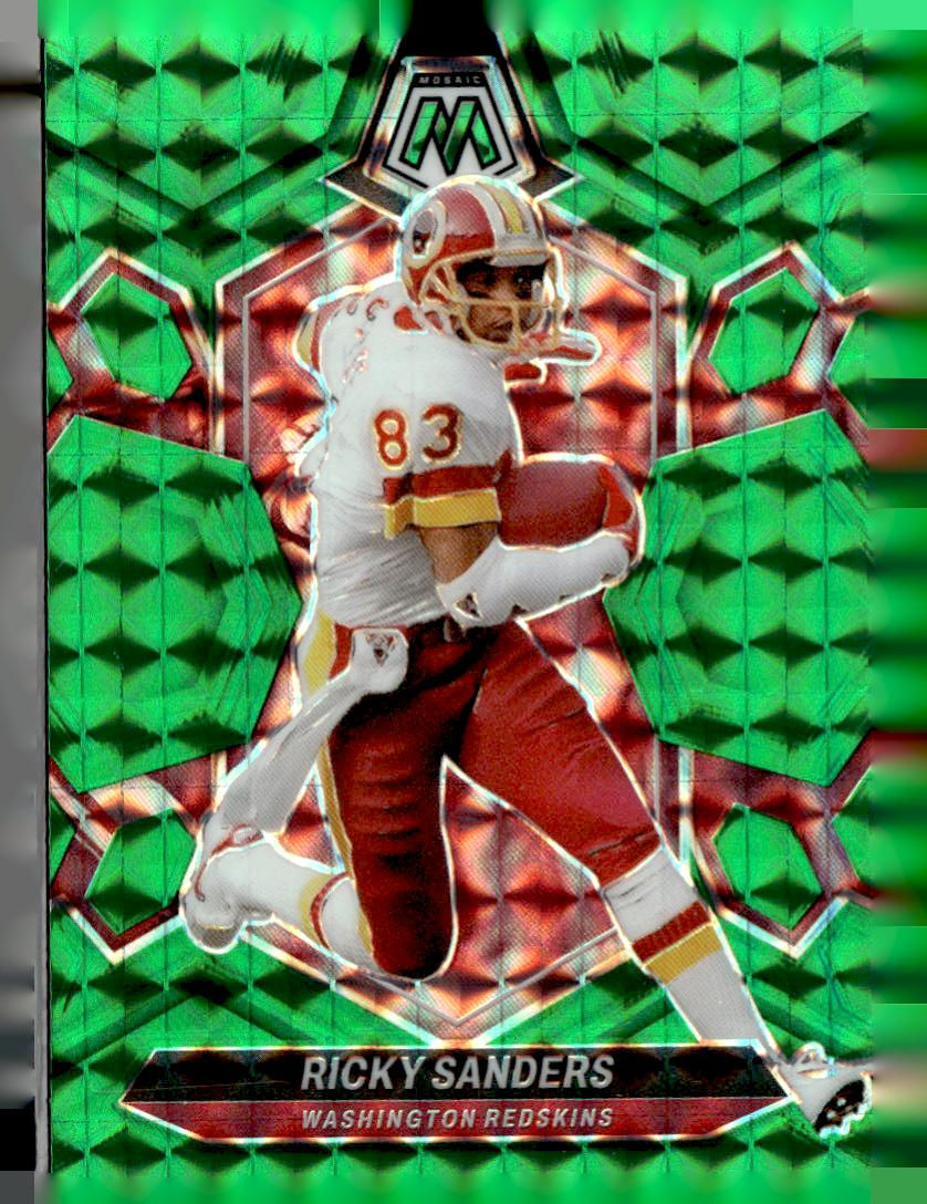 2024 Panini Mosaic #240 Ricky Sanders Mosaic Green