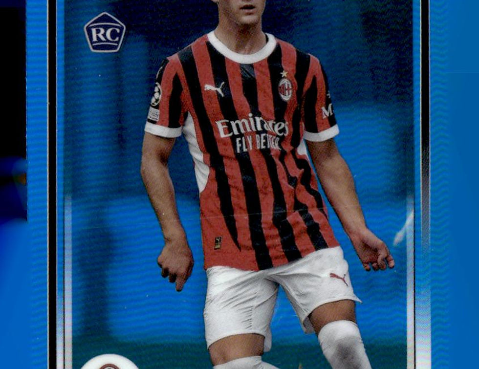 2024-25 Topps Chrome UCC #82 Mattia Liberali Blue Refractor #/150