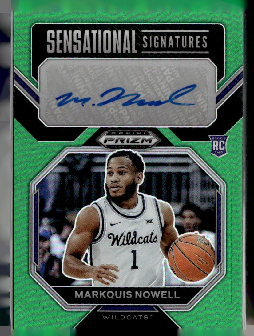 2023 Prizm Draft Picks #SS-MNW Markquis Nowell Sensational Signatures Green