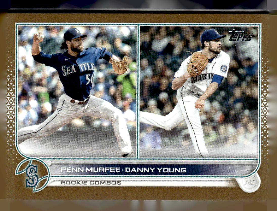 2022 Topps Update #US220 Danny Young / Penn Murfee RCOM, SN2022 Gold #/2022