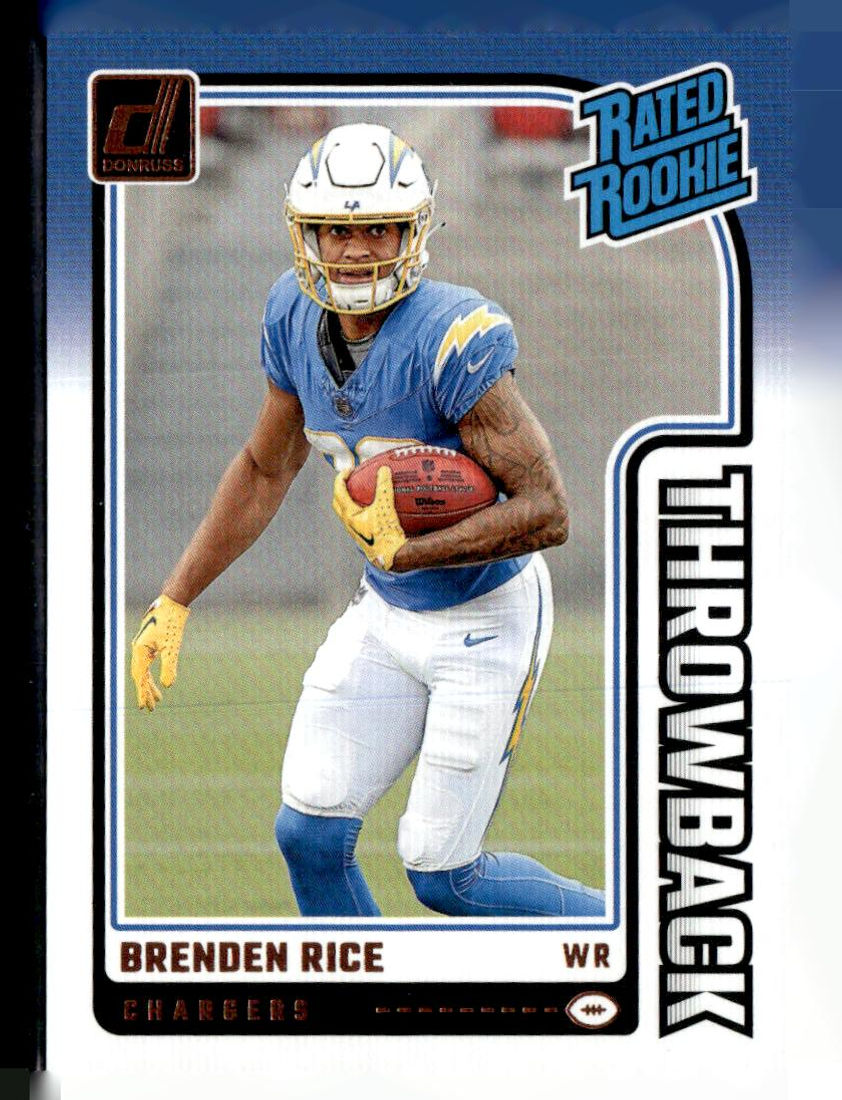 2024 Donruss #22 Brenden Rice Rated Rookies Throwback