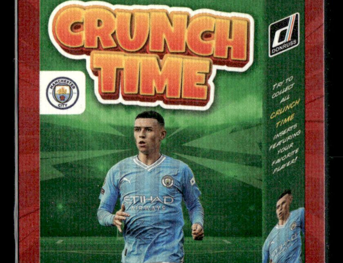 2023-24 Donruss #11 Phil Foden Crunch Time Red