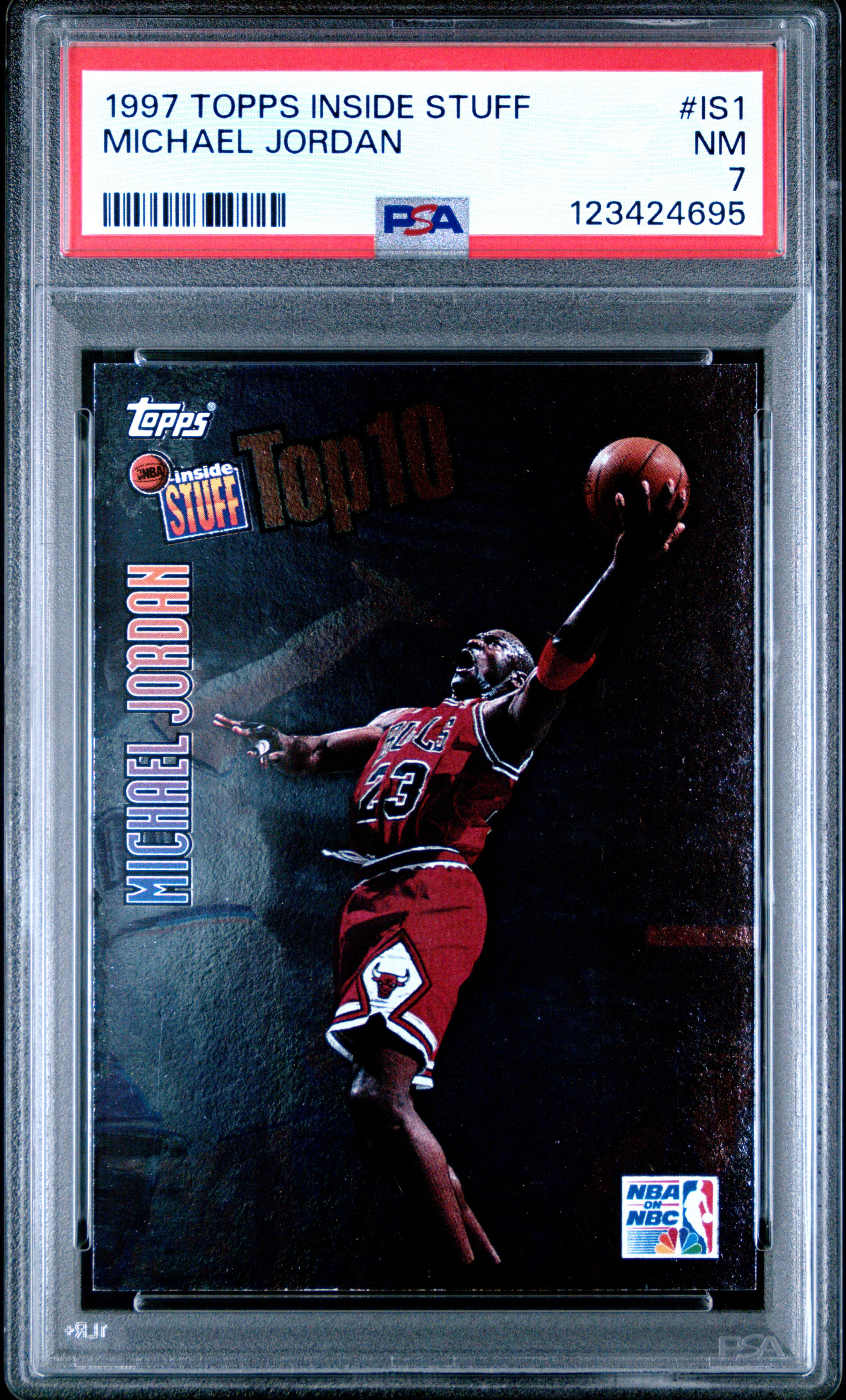 1997 Topps Inside Stuff #IS1 Michael Jordan PSA 7