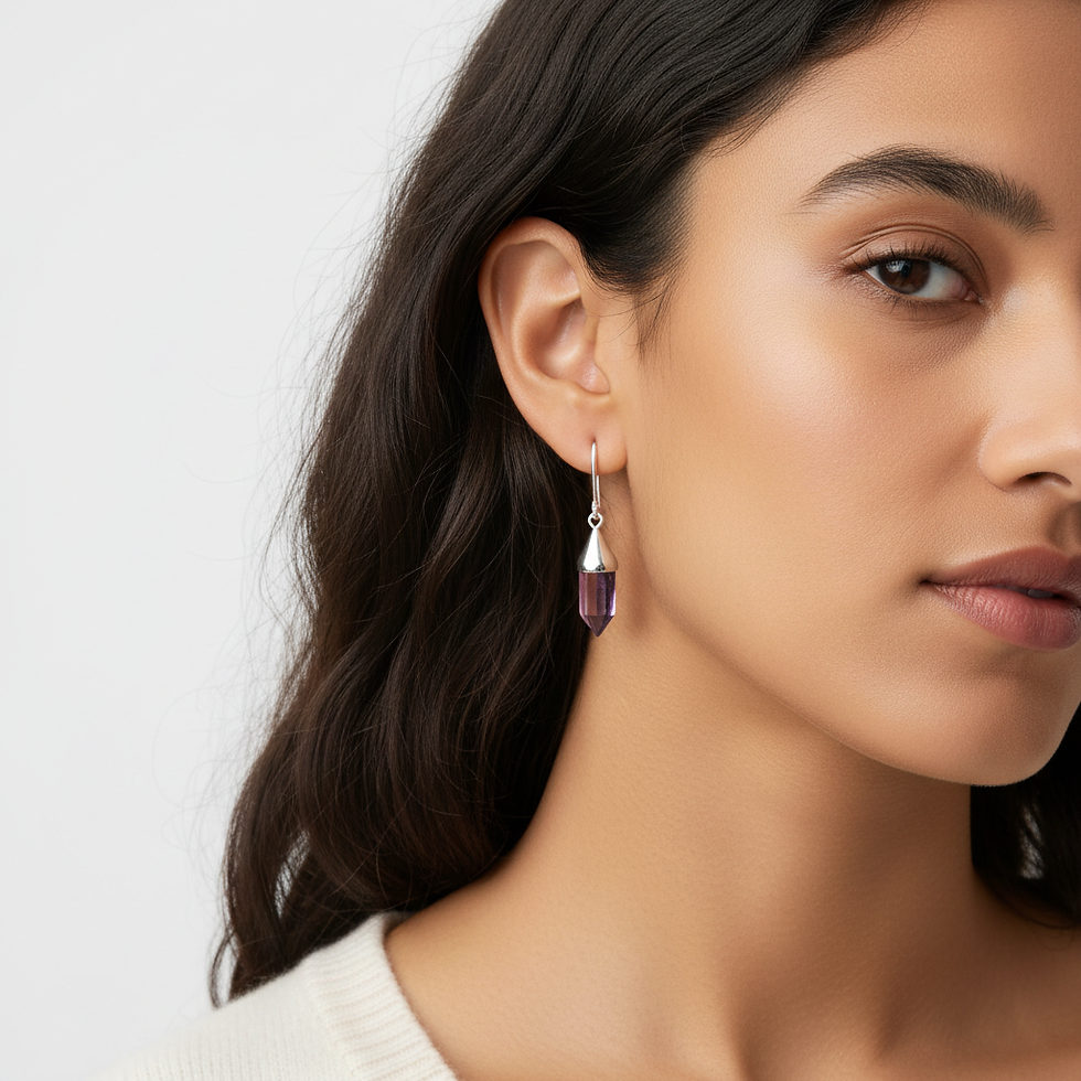 Pendientes Puntas Amatista