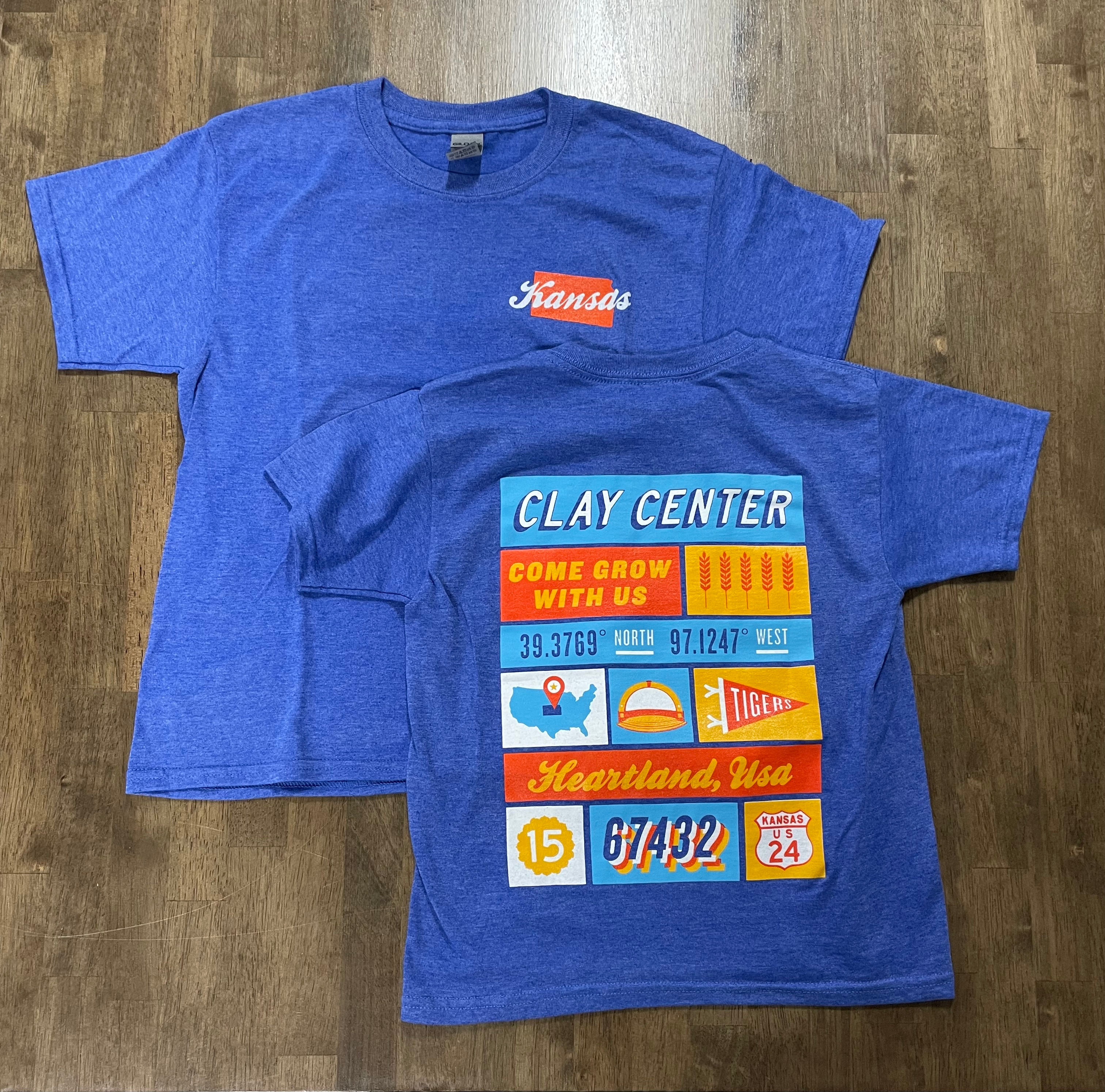 "Center of It All" Mural Youth Graphic Tee