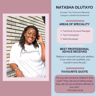 Women in Tech Profile: Natasha Olutayo