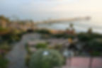 Casa Romantica Cultural Center and Gardens view to the beach and pier of San Clemente