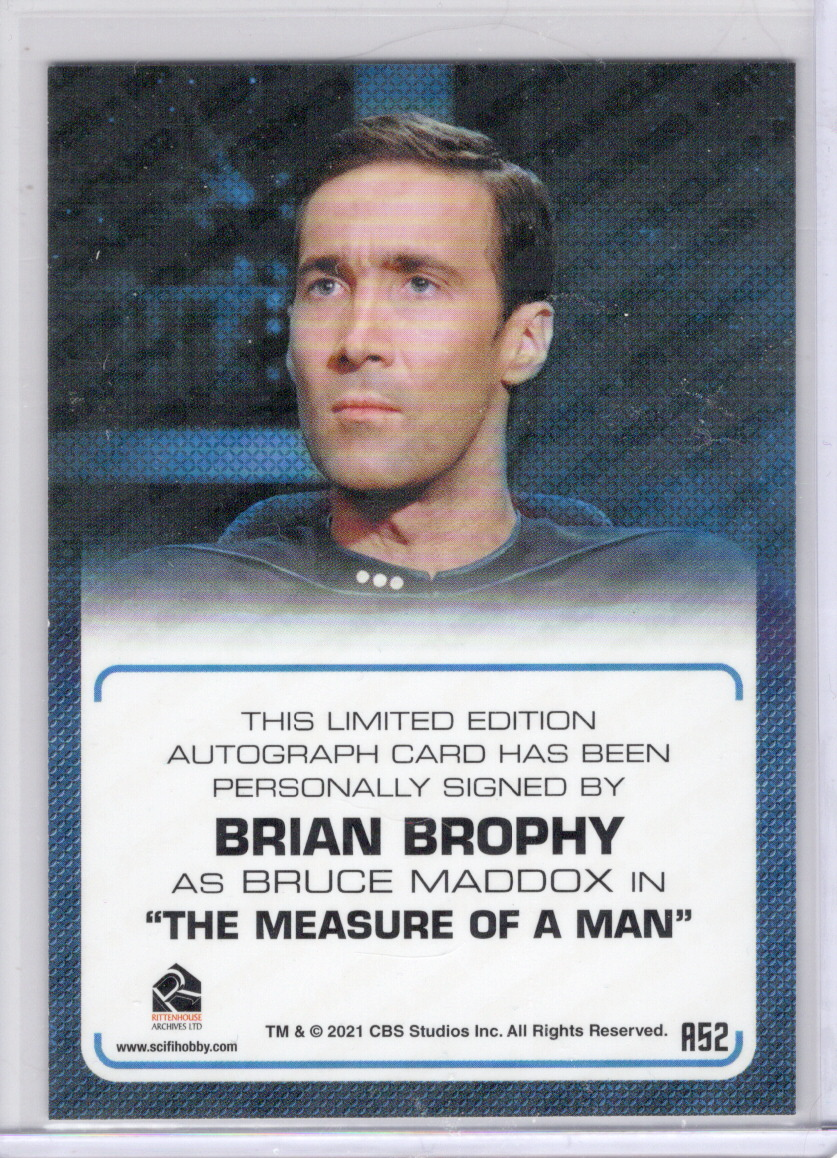 Thumbnail: TNG Archives & Inscriptions Brian Brophy autograph card